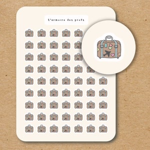 Pegatinas de iconos de EQUIPAJE / Pegatinas del planificador de viajes