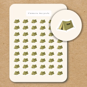 CAMPING Icon Stickers / Tent Planner Sticker Sheet