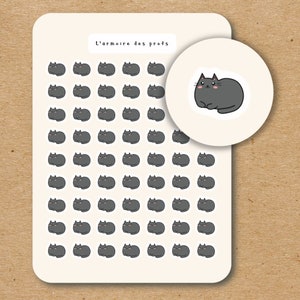 CAT Icon Stickers / Cat Planner Stickers / Cute Animal Sticker Sheet