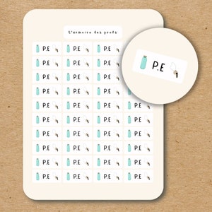 P.E Stickers for Teacher and Student Planner / School Planner Stickers / Teacher Stickers for Back To School