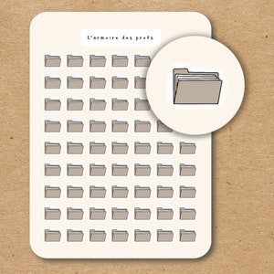 FILE FOLDER アイコンプランナーステッカー / 整理アイコンプランナーステッカー / 掃除片付けステッカー