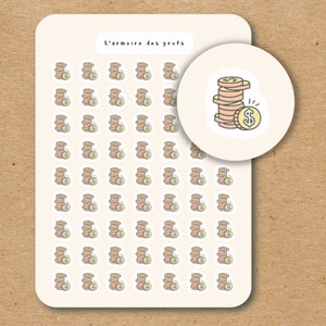 MONEY Finance Tracker Stickers, Budget Planner Stickers, Bill Due Reminders, Pay Day Organizer