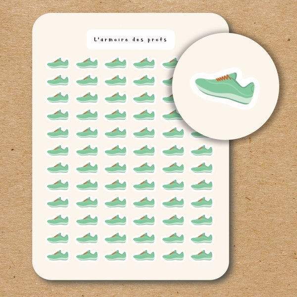 RUNNING SHOES Icon Stickers /  Sport Planner Stickers