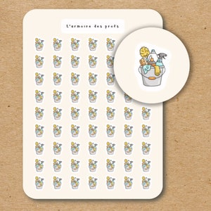 SCHOONMAAK Icoonstickers / Huishoudelijke klusjesplannerstickers / Huishoudelijke klusjesstickers