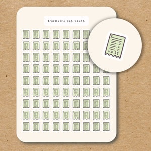 Bill Planner Pegatinas / Finanzas Icono Pegatinas