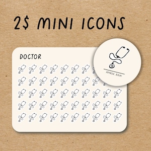 DOCTOR APPT Mini Icon Stickers for Planner / Doctor - Etsy
