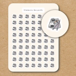 SUSHI Planner Stickers, Restaurant Eten Diner Stickers, Familie Diner Datum Stickers, Maaltijd Planner Stickers