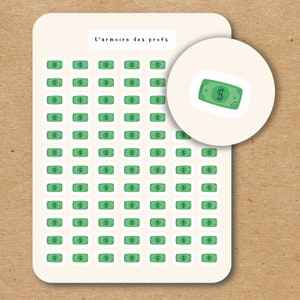 GELDSCHILD Sticker Sheet / Finanz Icon Planer Sticker