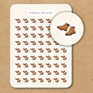 HIKING BOOTS Planner Stickers, Hike Stickers, Sport Fitness Workout Tracker Stickers