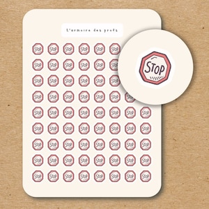 STOP Icon Planner Stickers / Reminder Stickers