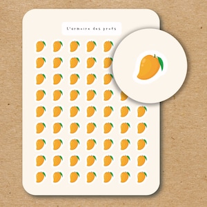 MANGO Icon Stickers / Fruit and Veggie Planner Stickers / Food Stickers
