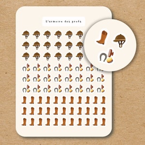 HORSE RIDING Sticker Sheet / Horse Planner Stickers