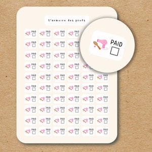 BELLEZA Cita Planificador de Presupuesto Pegatinas, Planificador Minimalista, Pegatinas de Seguimiento de Finanzas de Gastos, Diario Financiero, Pegatinas de Factura Vencida