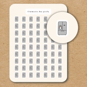 FRIDGE Icon Sticker Sheet / Clean The Fridge Planner Stickers