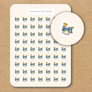 DRUM SETS Icono Pegatinas / Pegatinas del Planificador de Música