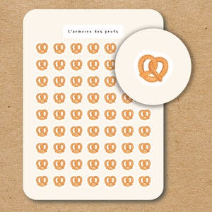 PRETZEL Icon Stickers / Food Planner Stickers