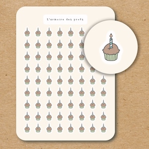 BIRTHDAY Reminder Stickers, Happy Birthday Celebration Stickers, Birthday Cake Hat Balloon Party Decorations