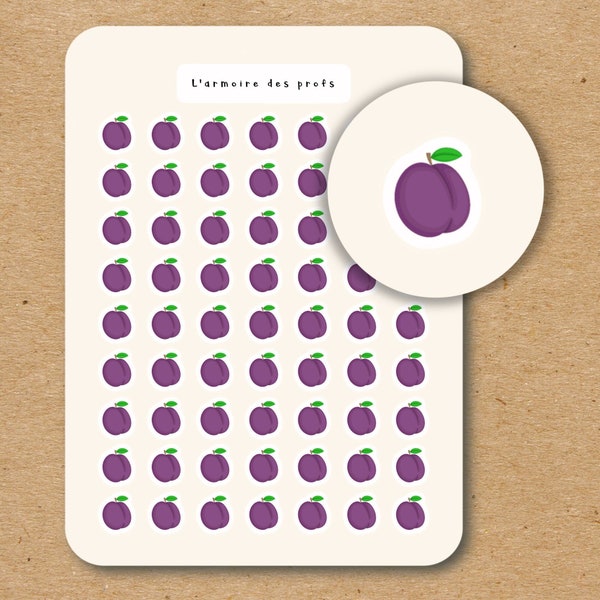 PLUM Stickers / Fruit and Veggie Planner Stickers