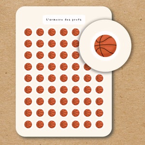BASKETBALL Icon Stickers / Sport Planner Stickers / Hobbies Stickers / Workout Icon Stickers