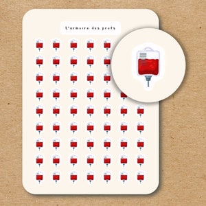 DONATE BLOOD Planner Stickers, Medical Stickers, Doctor Hospital Stickers, Healthcare Stickers, Health Organizer, Appointment Reminder