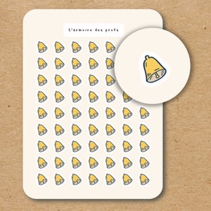 BELL Icon Stickers for Planner / Christmas Icon Stickers / Holiday Planner Stickers / Christmas Gifts for Stocking
