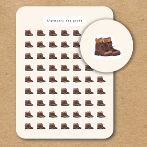 HIKING BOOTS Planner Stickers, Hike Stickers, Sport Fitness Workout Tracker Stickers