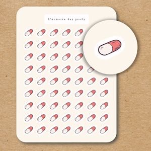 MEDS Prescription Planner Stickers, Medical Stickers, Doctor Hospital Stickers, Healthcare Stickers, Health Organizer, Appointment Reminder