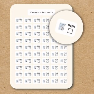 BILL DUE Pegatinas del planificador de presupuestos, Planificador minimalista, Pegatinas de seguimiento de finanzas de gastos, Diario financiero, Pegatinas de facturas vencidas