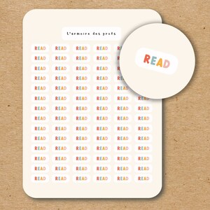 READ Text Stickers / Script Sticker Sheet / Custom Text Stickers