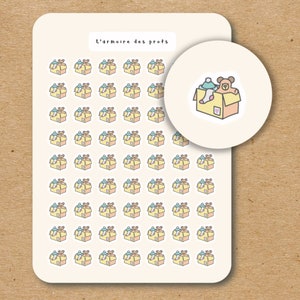 DROP OFF DONATION Icono Pegatinas para Planificador Diario Calendario de Álbum de Recortes, Caja de Donaciones Caridad Limpiar Pegatinas de Caja de Limpieza
