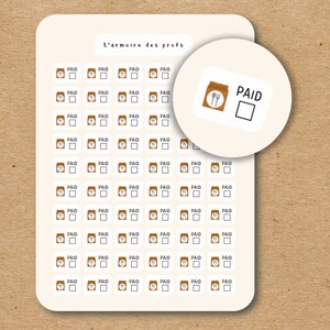 SUSCRIPCIÓN DE COMIDAS Pegatinas del planificador de presupuestos, Planificador minimalista, Pegatinas de seguimiento de finanzas de gastos, Diario financiero, Pegatinas de facturas vencidas