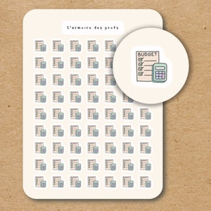 BUDGET TRACKER Aufkleber für Planer / Bill Due Planner Sticker / Finance Tracker / Pay Bills Reminder