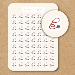 STETHOSCOPE Planner Stickers, Medical Stickers, Doctor Hospital Stickers, Healthcare Stickers, Health Organizer, Appointment Reminder