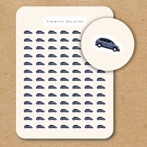 CAR-icoonstickers voor planner / autoplannerstickers / autobudgetstickers