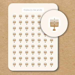 HANUKKAH Icon Stickers for Planners, Jewish Holiday, Hanukkah Planner Stickers