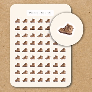 HIKING BOOTS Planner Stickers, Hike Stickers, Sport Fitness Workout Tracker Stickers