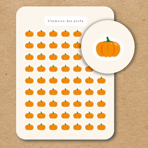 PUMPKIN Icon Stickers / Fruit and Veggie Planner Stickers