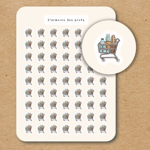 GROCERY Icon Stickers for Planner / Errands Icon Stickers / Grocery Delivery Planner Stickers / Order Groceries Reminder Stickers