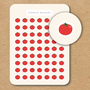 TOMATO Icon Stickers / Fruit and Veggie Planner Stickers