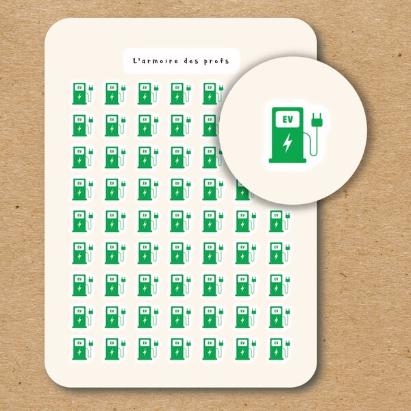Ev Charger Stickers Etsy