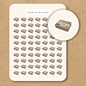 SHIPPING BOX Icon Stickers / Postage Stickers / Mail Planner Stickers