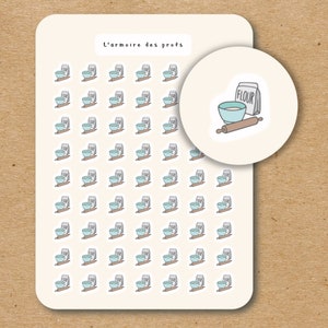 BAKKEN Planner Stickers, Maaltijd Restaurant Eten Diner Stickers, Familie Diner Datum Stickers, Maaltijd Prep Planner Stickers