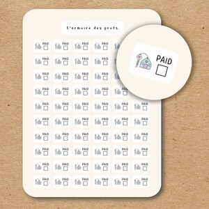 HIPOTECA Pegatinas del planificador de presupuestos, Planificador minimalista, Pegatinas de seguimiento de finanzas de gastos, Diario financiero, Pegatinas de facturas vencidas