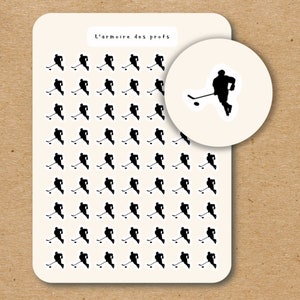 HOCKEY Sport Stickers / Hockey Sticker Sheet / Sport Planner Stickers