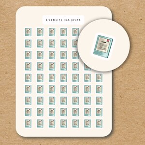E-READER Icon Stickers / E-book Planner Stickers / Kindle Icon Stickers for Planner / Bookish Icon Stickers / Read Tracker Stickers