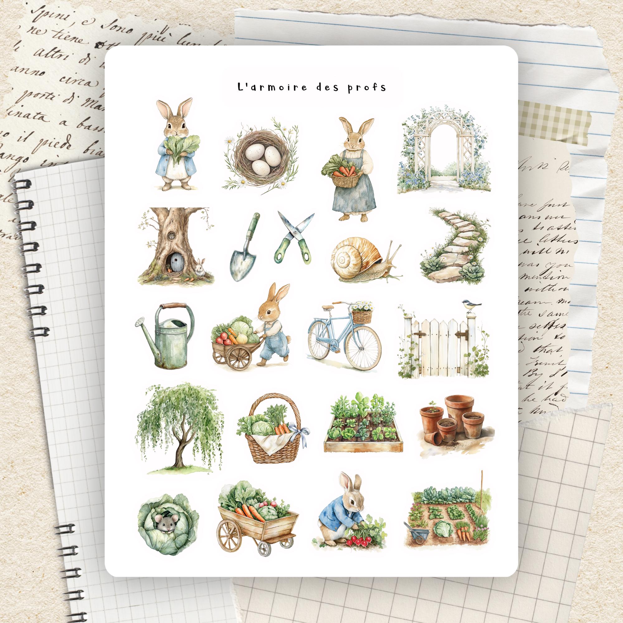 Garden Planner Stickers, Farm Stickers, Vegetable Stickers