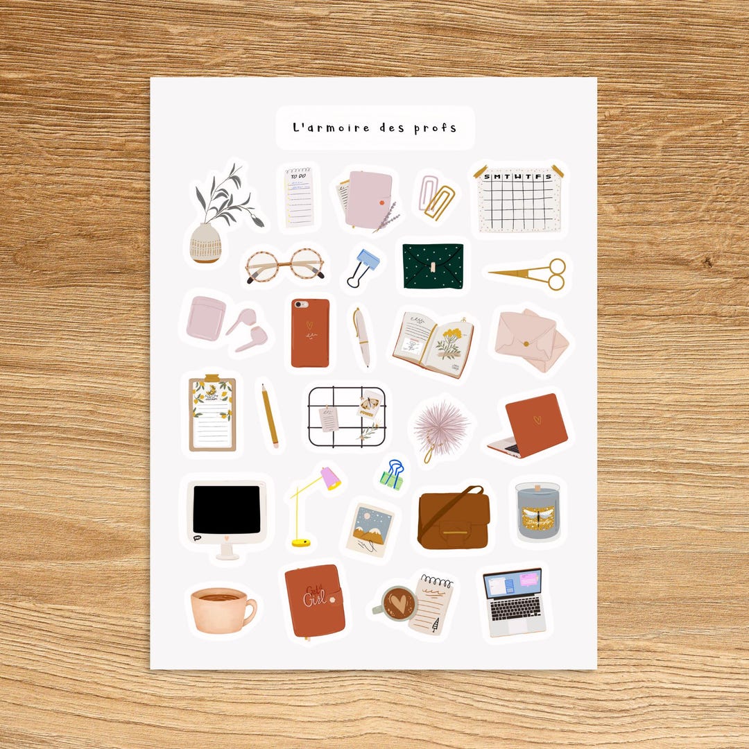 Office Sticker Notebook OFFICE Stickers for Planners Journals Scrapbooking and Notebooks, Cozy ...