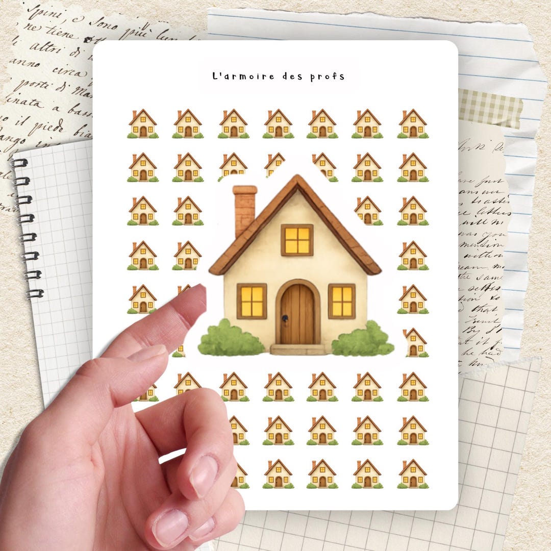 Home Planner Stickers, Cozy House Stickers, Cleaning & Chores Planner ...