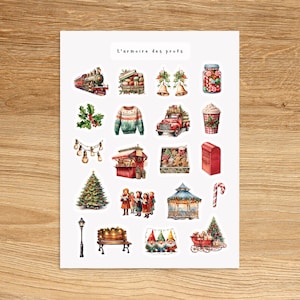 CHRISTMAS Stickers, Cozy Holiday Decor Stickers, Stockings Gifts, Winter Theme Stickers, Planner Accessories