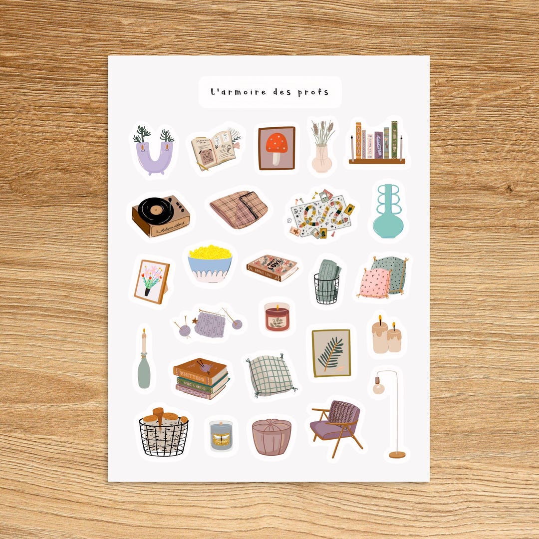 Cozy Home Planner Stickers, Hygge Self Care Routine, Slow Living ...